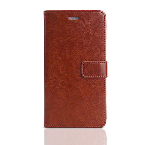 Coque Portefeuille Livre Cuir Etui Clapet pour Huawei Honor Play 7 Marron