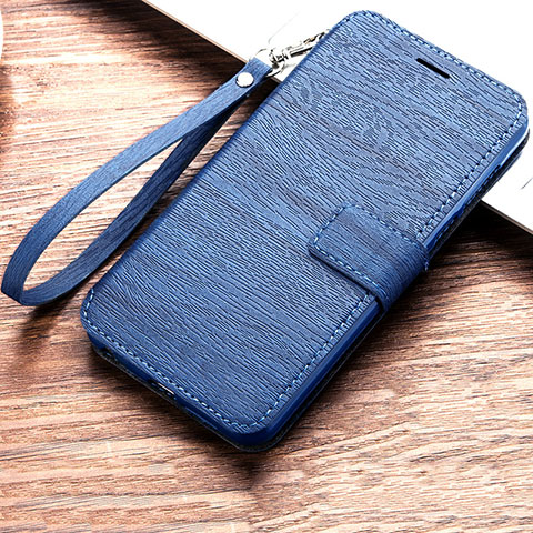 Coque Portefeuille Livre Cuir Etui Clapet pour Huawei Honor Play 8A Bleu