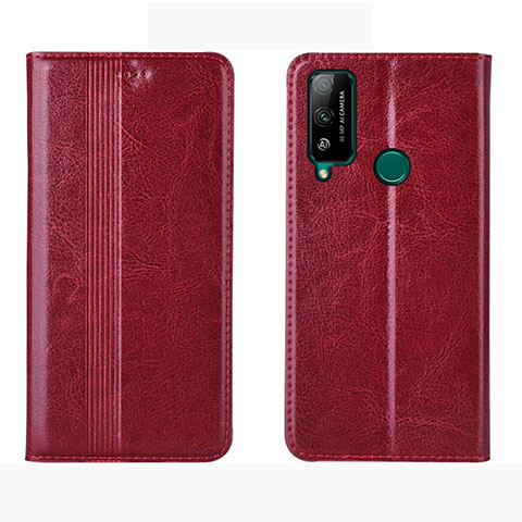 Coque Portefeuille Livre Cuir Etui Clapet pour Huawei Honor Play4T Rouge