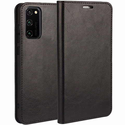 Coque Portefeuille Livre Cuir Etui Clapet pour Huawei Honor V30 5G Noir