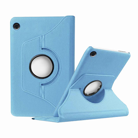 Coque Portefeuille Livre Cuir Etui Clapet pour Huawei MatePad T 8 Bleu Clair