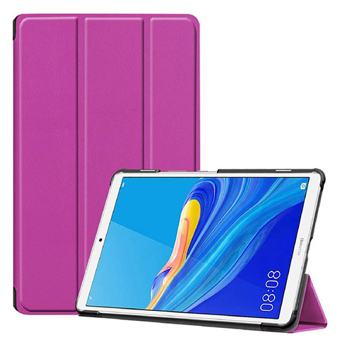 Coque Portefeuille Livre Cuir Etui Clapet pour Huawei MediaPad M6 8.4 Violet