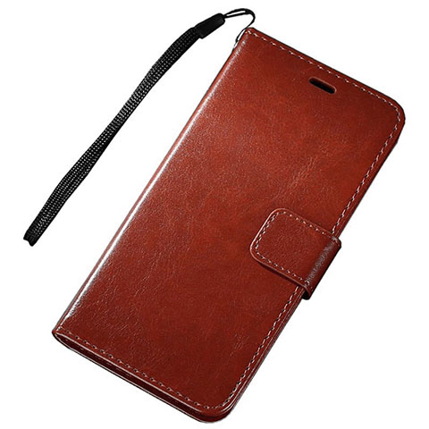 Coque Portefeuille Livre Cuir Etui Clapet pour Huawei P Smart (2019) Marron