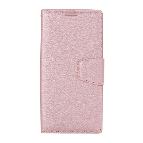 Coque Portefeuille Livre Cuir Etui Clapet pour Huawei P20 Lite Or Rose