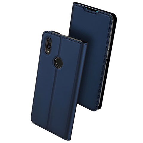 Coque Portefeuille Livre Cuir Etui Clapet pour Huawei Y9 (2019) Bleu