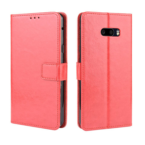 Coque Portefeuille Livre Cuir Etui Clapet pour LG G8X ThinQ Rouge