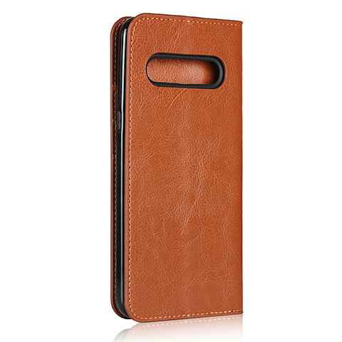 Coque Portefeuille Livre Cuir Etui Clapet pour LG V60 ThinQ 5G Orange