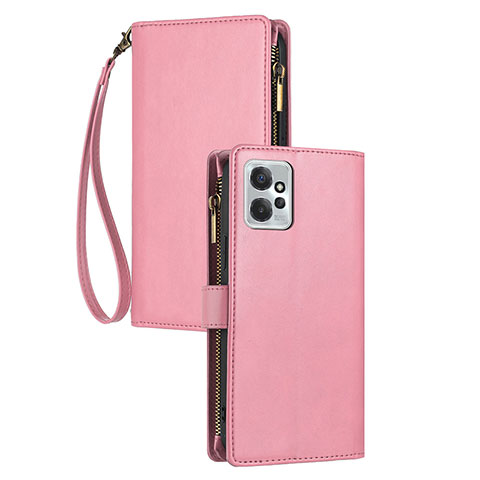 Coque Portefeuille Livre Cuir Etui Clapet pour Motorola Moto G Power 5G (2023) Rose