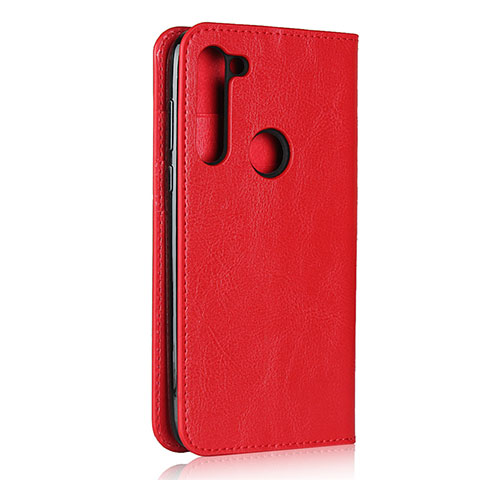 Coque Portefeuille Livre Cuir Etui Clapet pour Motorola Moto G8 Power Rouge