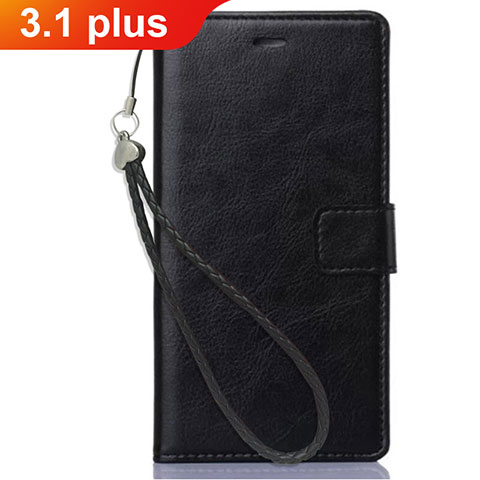 Coque Portefeuille Livre Cuir Etui Clapet pour Nokia 3.1 Plus Noir