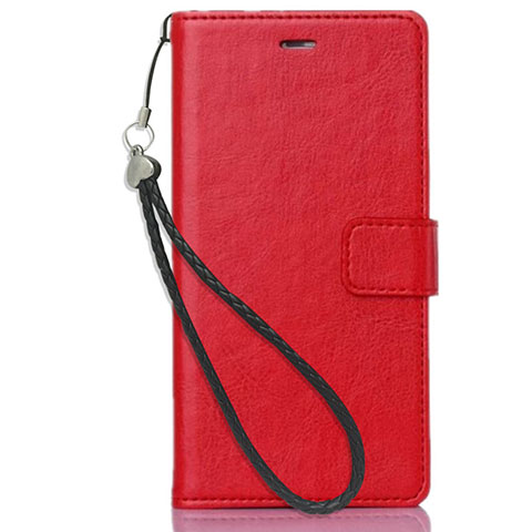 Coque Portefeuille Livre Cuir Etui Clapet pour Nokia 3.1 Plus Rouge