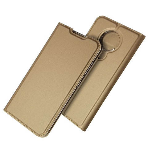 Coque Portefeuille Livre Cuir Etui Clapet pour Nokia 6.2 Or