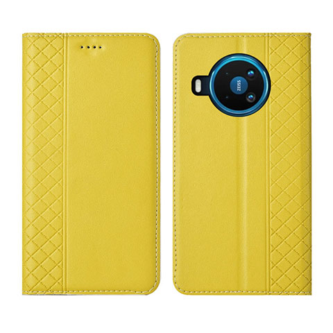 Coque Portefeuille Livre Cuir Etui Clapet pour Nokia 8.3 5G Jaune