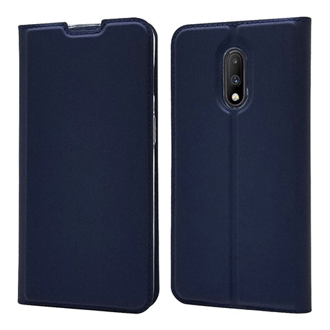 Coque Portefeuille Livre Cuir Etui Clapet pour OnePlus 7 Bleu