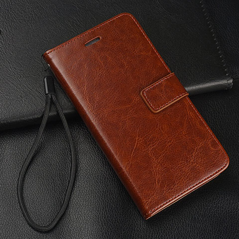 Coque Portefeuille Livre Cuir Etui Clapet pour Oppo A11 Marron