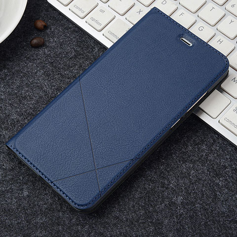 Coque Portefeuille Livre Cuir Etui Clapet pour Oppo A3 Bleu