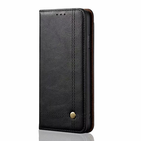 Coque Portefeuille Livre Cuir Etui Clapet pour Oppo A5 Noir