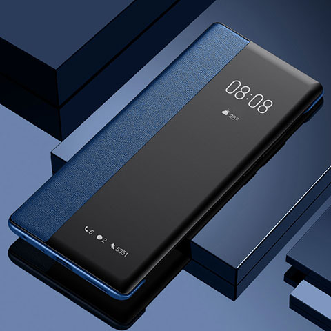 Coque Portefeuille Livre Cuir Etui Clapet pour Oppo A78 5G Bleu