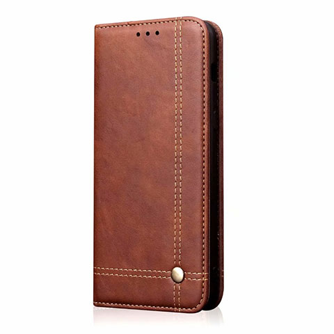 Coque Portefeuille Livre Cuir Etui Clapet pour Oppo AX5 Marron