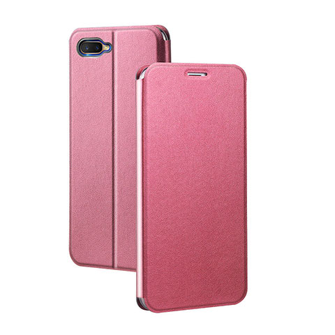 Coque Portefeuille Livre Cuir Etui Clapet pour Oppo K1 Rouge