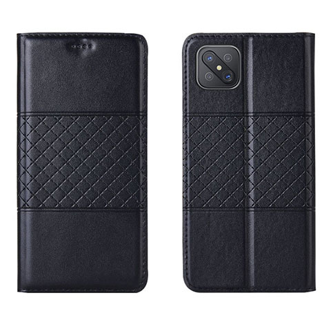 Coque Portefeuille Livre Cuir Etui Clapet pour Oppo Reno4 Z 5G Noir