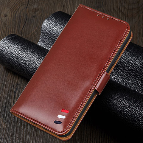 Coque Portefeuille Livre Cuir Etui Clapet pour Realme 5 Marron