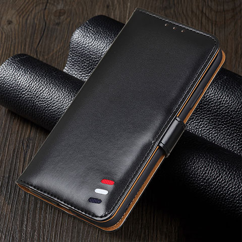 Coque Portefeuille Livre Cuir Etui Clapet pour Realme 5s Noir