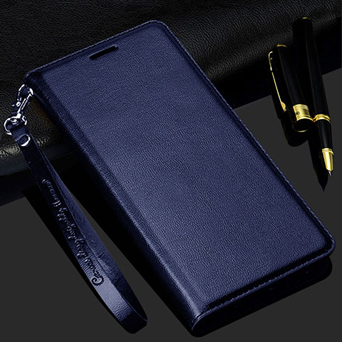 Coque Portefeuille Livre Cuir Etui Clapet pour Realme Narzo 20A Bleu