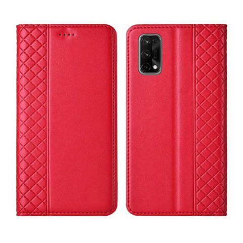 Coque Portefeuille Livre Cuir Etui Clapet pour Realme Q2 Pro 5G Rouge