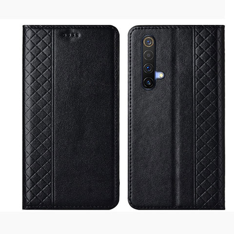 Coque Portefeuille Livre Cuir Etui Clapet pour Realme X3 SuperZoom Noir