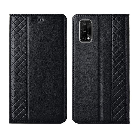 Coque Portefeuille Livre Cuir Etui Clapet pour Realme X7 Pro 5G Noir