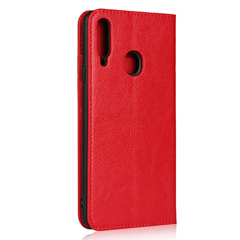 Coque Portefeuille Livre Cuir Etui Clapet pour Samsung Galaxy A20s Rouge