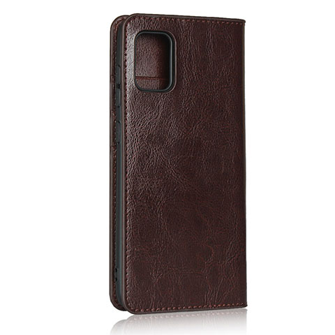 Coque Portefeuille Livre Cuir Etui Clapet pour Samsung Galaxy A31 Marron