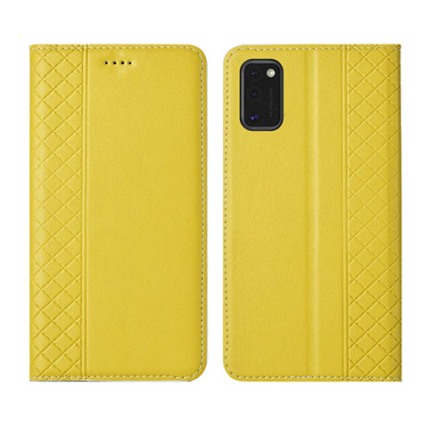 Coque Portefeuille Livre Cuir Etui Clapet pour Samsung Galaxy M51 Jaune