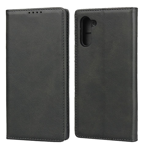 Coque Portefeuille Livre Cuir Etui Clapet pour Samsung Galaxy Note 10 5G Noir