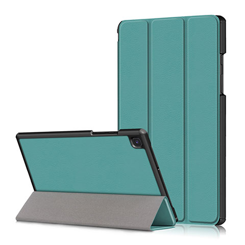 Coque Portefeuille Livre Cuir Etui Clapet pour Samsung Galaxy Tab A7 4G 10.4 SM-T505 Cyan