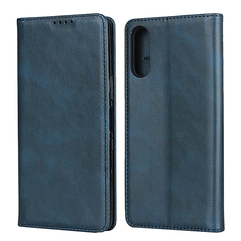 Coque Portefeuille Livre Cuir Etui Clapet pour Sony Xperia L4 Bleu