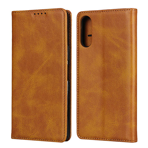 Coque Portefeuille Livre Cuir Etui Clapet pour Sony Xperia L4 Orange