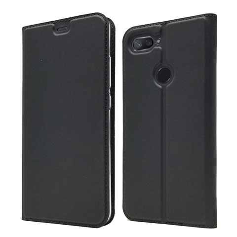 Coque Portefeuille Livre Cuir Etui Clapet pour Xiaomi Mi 8 Lite Noir