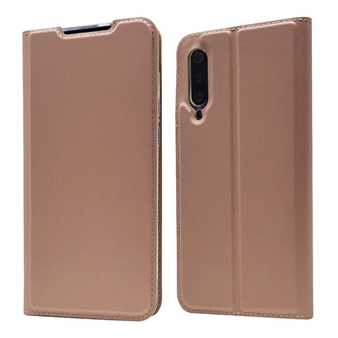 Coque Portefeuille Livre Cuir Etui Clapet pour Xiaomi Mi 9 Lite Or Rose