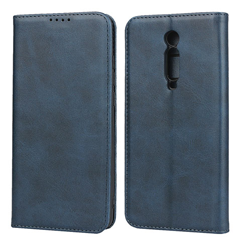 Coque Portefeuille Livre Cuir Etui Clapet pour Xiaomi Mi 9T Bleu