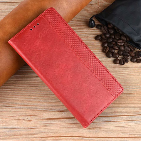 Coque Portefeuille Livre Cuir Etui Clapet pour Xiaomi Poco X3 Pro Rouge