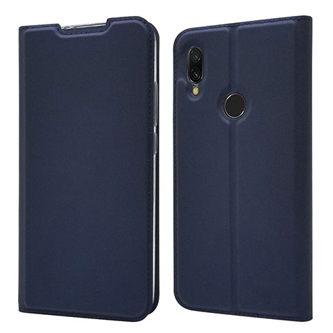 Coque Portefeuille Livre Cuir Etui Clapet pour Xiaomi Redmi 7 Bleu