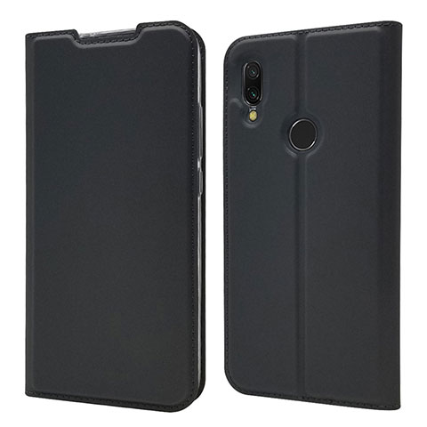 Coque Portefeuille Livre Cuir Etui Clapet pour Xiaomi Redmi 7 Noir