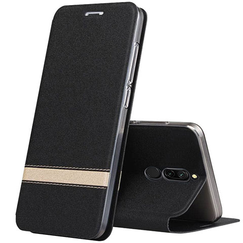 Coque Portefeuille Livre Cuir Etui Clapet pour Xiaomi Redmi 8 Noir