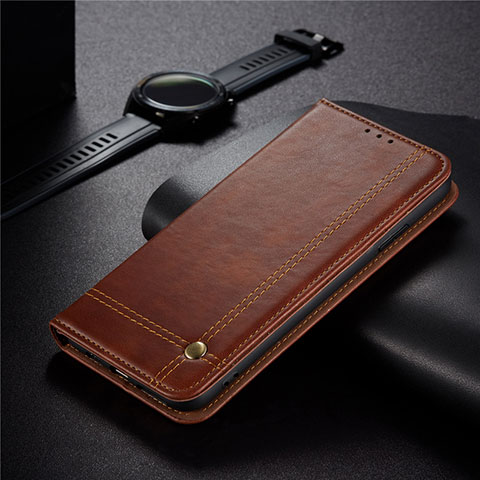 Coque Portefeuille Livre Cuir Etui Clapet pour Xiaomi Redmi 9C Marron