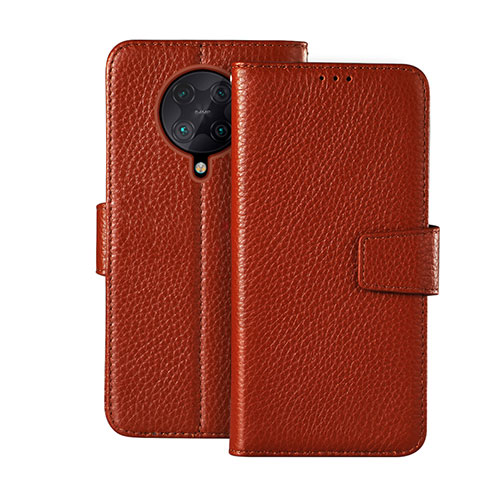 Coque Portefeuille Livre Cuir Etui Clapet pour Xiaomi Redmi K30 Pro Zoom Marron