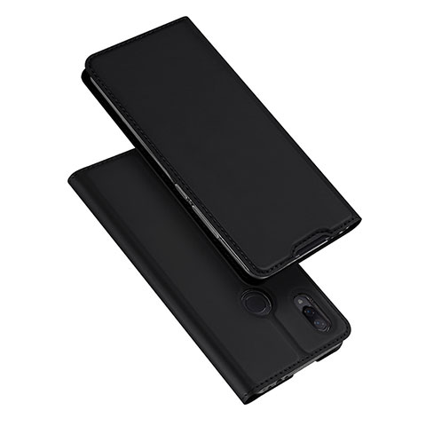 Coque Portefeuille Livre Cuir Etui Clapet pour Xiaomi Redmi Note 7 Noir