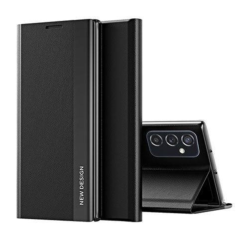 Coque Portefeuille Livre Cuir Etui Clapet Q01H pour Samsung Galaxy M52 5G Noir