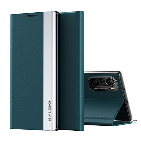 Coque Portefeuille Livre Cuir Etui Clapet Q01H pour Xiaomi Mi 11X 5G Vert